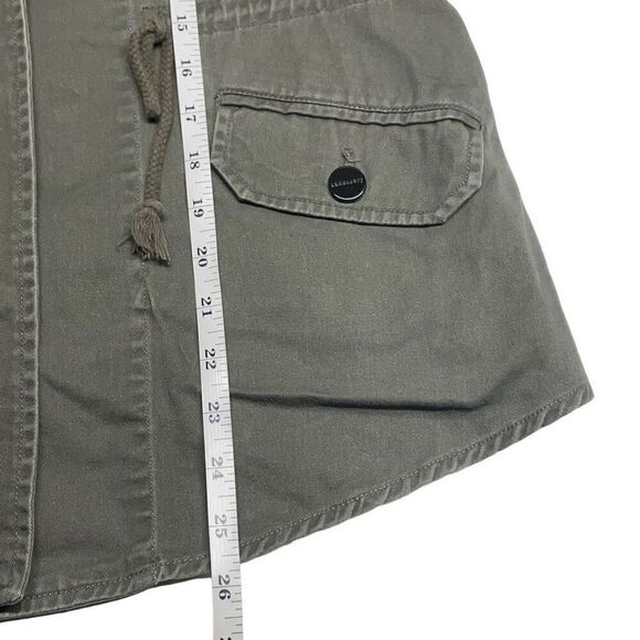 Anthropologie Sanctuary Green and Black Embroidered Utility Anorak Jacket - Picture 7 of 8